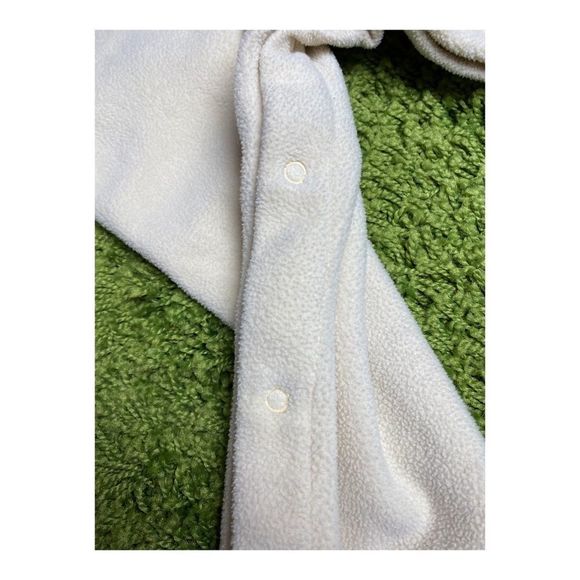 Vintage 90s Sesame Street Fleece Overalls Jumper Big Bird 12/18M - Picture 7 of 8